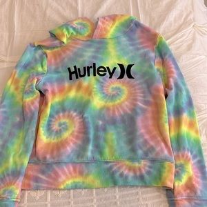 HURLEY TIE DYE HOODIE SIZE MEDIUM